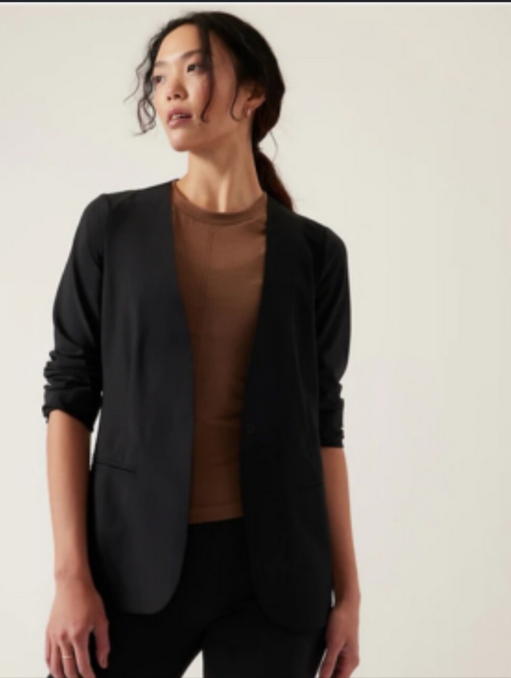NWOT Athleta Avenue Black Blazer